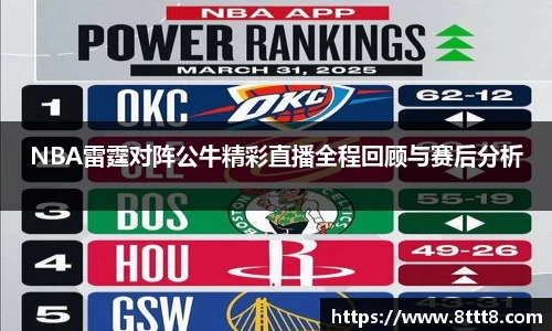 NBA雷霆对阵公牛精彩直播全程回顾与赛后分析